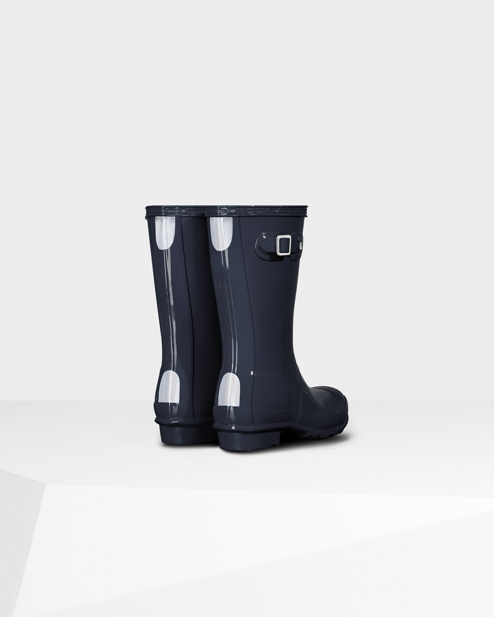 Bottes de Pluie Hunter Original Grands Gloss Enfant Bleu Marine LTVJKYD-24